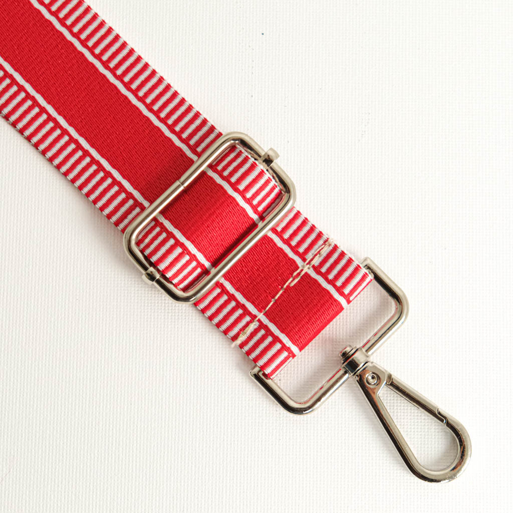 Red Striped Shoulder Bag - Maison Klem